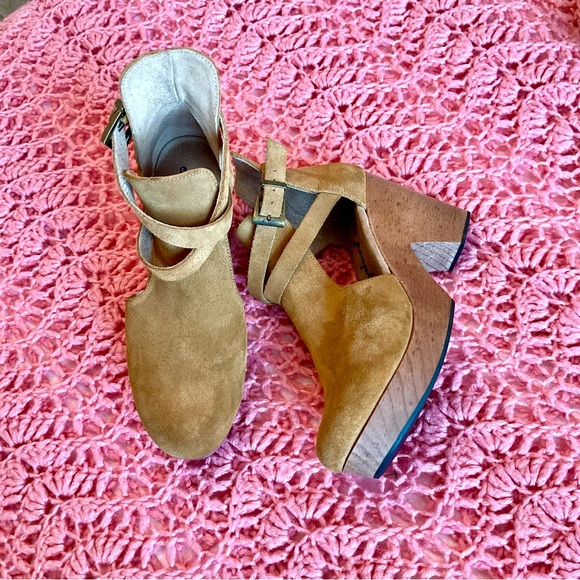 ❤️❤️24h sale Free People Women's Tan Suede Ankle shoes - Picture 2 of 9